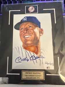 Mickey Mantle Signed Ron Lewis The Commerce Comet New York Yankees - Picture 1 of 3