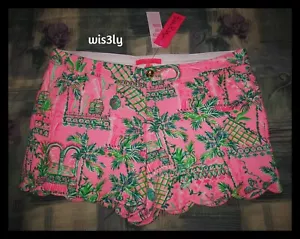 NWT Lilly Pulitzer 16 Buttercup KNIT Shorts 5” Inseam Always Worth It - Picture 1 of 3