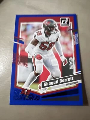 Shaquil Barrett 2023 Donruss Press Proof Blue M8 #281 Tampa Bay Buccaneers - Image 1 of 2