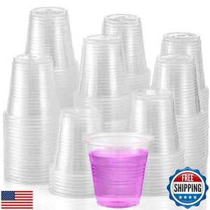 AOZITA 330 Pack Mouthwash Cups, 3 oz Clear Plastic Bathroom Cups for Rinse, S - Picture 1 of 5