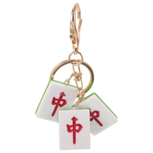 Keychain Bag Hanging Decoration Mahjong Charm Keychain Cute Pendant Key - Photo 1/10