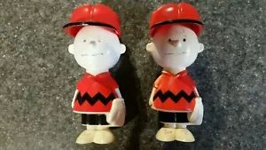 2 Vintage 1950 Charlie Brown Peanuts Gang Plastic Avon Shampoo Bottle - Picture 1 of 6