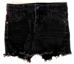 GIRLS ART CLASS BLACK DENIM SHORTS SIZE L 10/12 - Picture 1 of 2