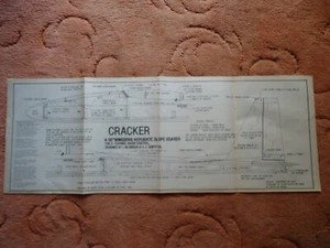Silent Flight Plans of the Cracker an aerobatic slope soarer 56" wingspan - Picture 1 of 2