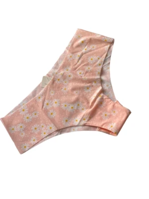 Victorias Secret Beige Floral Cheeky Bikini No Show Sexy Illusions Underwear M - Image 1 of 4