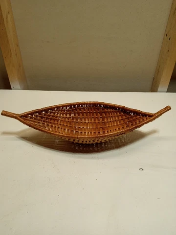 Vintage Woven Wicker Basket Cover