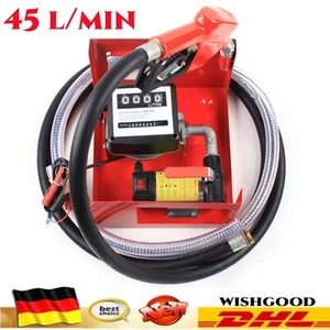 12V Dieselpumpe selbstansaugend Heiz?lpumpe Kraftstoffpumpe Elektrisch 45 l/min - Bild 1 von 12