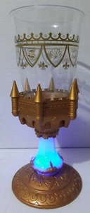 Disney Parks Beauty & The Beast Be Our Guest Light Up Goblet Cup Gold Castle - Picture 1 of 15