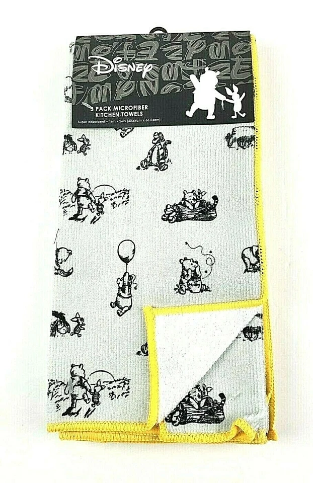 Disney Winnie The Pooh & Piglet Microfiber Kitchen Towel Set of 3 Best Brands
