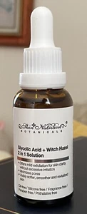 Skin Nutritions Botanicals - Glycolic Acid + Witch Hazel 2-in-1 Solution NEW!! - Picture 1 of 3