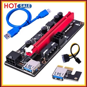 Ver009S PCI-e Riser Card PCI Express 1X to 16X Adapter USB 3.0 Data Cable - Bild 1 von 6