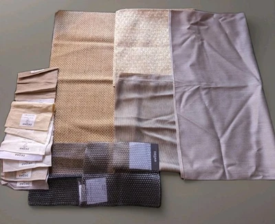 Dedar Fabric Sample Lot Of 5 Neutral Varies Abstract DiY Upcycle - Image 1 of 4