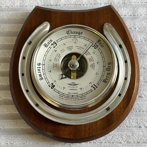 SB Shortland Smiths Horse Shoe Aneroid Barometer Vintage Mid Century 1950s - Picture 1 of 24