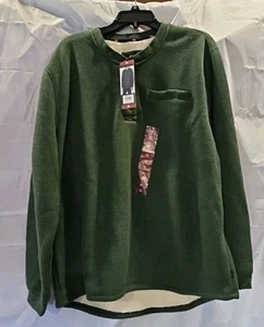 LEE REGULAR FIT MEN'S SWEATER SHIRT LONG SLEEVE COLOR GREEN SIZE XL - Picture 1 of 11