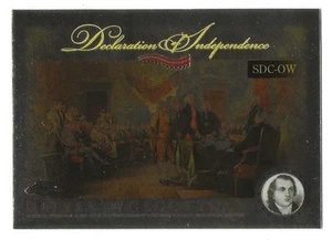 Declaración de Independencia Topps 2006 cromada #OW Oliver Wolcott BV $3 - Imagen 1 de 1