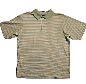 Polo uomo media Como sport golf righe pastello Made in Italy 100% cotone - Foto 1 di 9
