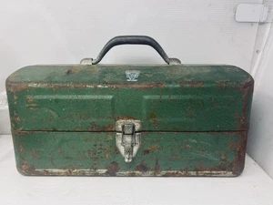 Caja de herramientas/aparejos de metal verde My Buddy 252 de colección 1950ish - Imagen 1 de 10