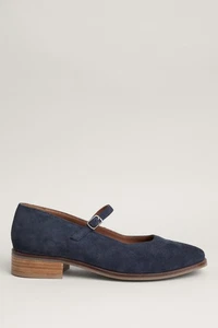 Seasalt Women's Shoes - navy Dovecote Suede Mary Jane Shoes - Standard - Inkwell - Picture 1 of 7