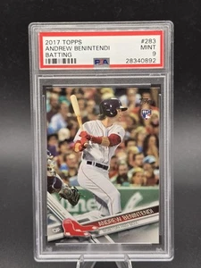 Tarjeta de novato 2017 Topps Andrew Benintendi RC #283 PSA 9 como nueva de los Medias Rojas - Imagen 1 de 2