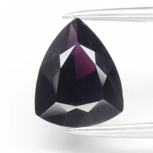 π 1.67ct 8.5x6.8mm VS Trillion Natural Dark Purple Spinel - Tanzania Gemstone - Picture 1 of 4
