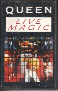 Queen Live Magic cassette UK Emi 1986 cassette clear shell with silver print - Picture 1 of 3