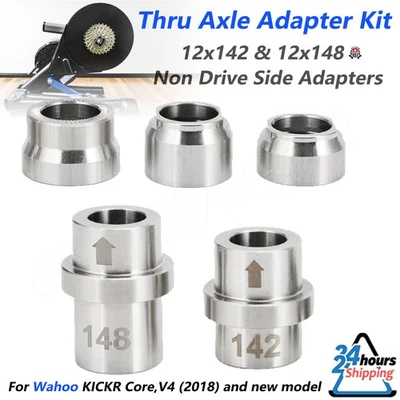 Thru Axle Adapter Kit Stainless Steel For Wahoo KICKR CORE KICKR V4(2018) & New