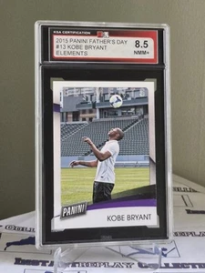 2015 PANINI FATHER'S DAY KOBE BRYANT #13 SOCCER ELEMENTS KSA 8.5 LAKERS - Picture 1 of 2