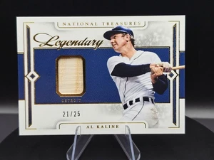 2024 National Treasures Legendary Lumber Al Kaline Game Used Holo Silver /25 💎 - Picture 1 of 4
