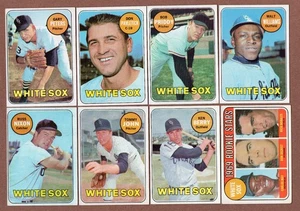 1969 Topps (8) White Sox #34 #179 #248 #309 #363 #465 John #494 #654 Rookie EX - Bild 1 von 2