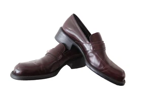 Bass Leather Loafers Womens 8M Monk Strap Preppy Schoolgirl Lydia Beetlejuice - Picture 1 of 17
