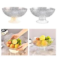 Footed Fruit Bowl with Draining Holes Snacks Basket for Kitchen Counter