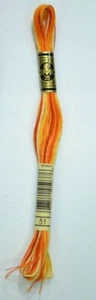 DMC Stranded Cotton Embroidery Floss, Colour 51 Variegated Burnt Orange - Picture 1 of 1