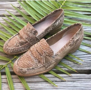 Seychelles Leather Animal Print Loafer Preppy Women’s Size 7 - Picture 1 of 10