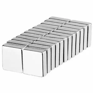 1/2 x 1/2 x 1/8 Inch Neodymium Rare Earth Block Magnets N52 (24 Pack) - Picture 1 of 2