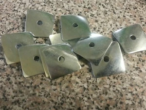 10 number M6 washers BZP curved diamond roofing washers repair corrugated sheet - Picture 1 of 2