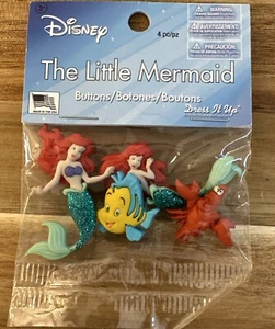 1W) Vestirlo Abbellimenti con licenza - Disney La Sirenetta, DIULBTN-7726 - Foto 1 di 2