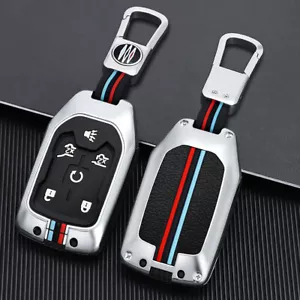 For Chevrolet Silverado Tahoe Suburban GMC Yukon Key Fob Cover Case Accessories - Picture 1 of 13