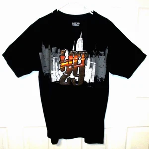 Lote 29 camisetas para hombre negras en relieve New York City Scape talla grande L - Imagen 1 de 5