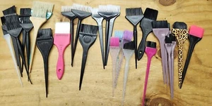 Hair Dye Brushes Various Sizes - Colortrak, Matrix, Rampage, Sally Lot Of 33 - Picture 1 of 7
