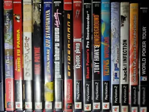 16 PS2 Video Game Tony HAWK Tetrus Max Payne Trophy BASS Star Wars Hack Madden - Picture 1 of 6