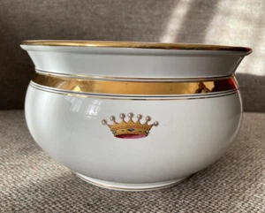 Villeroy & Boch Ceramic Porcelain Chamber Pot Hand Painted Coronet Antique Bowl - Picture 1 of 12