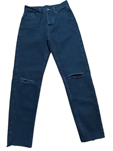 Vaqueros Princess Polly negros desgastados boyfriend fit tiro alto talla 2 - Imagen 1 de 10