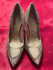 Sam Edelman Hazel Snakeskin Print Pumps 6.5 - Picture 1 of 8