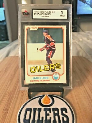 Tarjeta de novato O-Pee-Chee 1981 - Edmonton Oilers - Hockey - Jari Kurri - ¡KSA 9! Foto 1 de 2