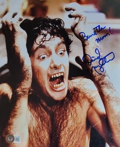 Foto auténtica firmada de David Naughton de 8x10 con certificado de autenticidad Beckett BAS American Werewolf - Imagen 1 de 1