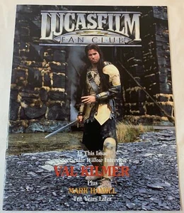 Spring 1988 LUCASFILM FAN CLUB #3 ~ Val Kilmer+Willow, Mark Hamill+Star Wars - Picture 1 of 2