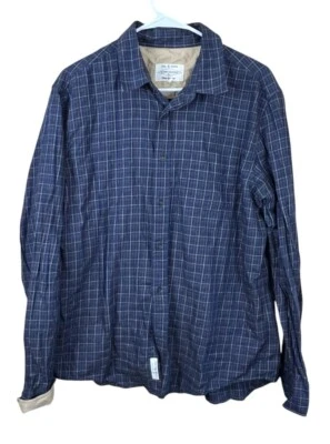Rag & Bone Mens XL Button Down Long Sleeve Blue Metal Buttons - Image 1 of 4