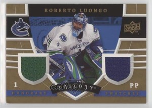 2008-09 Upper Deck Trilogy Honorary Swatches Roberto Luongo #HS-RL HOF