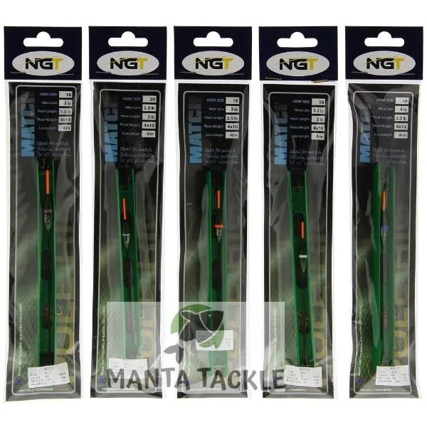 NUEVO 3 plataformas de poste de látigo listas para usar tamaño 18 carpa perca besugo canal lago Foto 1 de 1