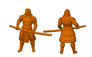 Human Samurai Guardian 1 | Bushido Vol. 2 | YourNeighborKnight | Miniatura D&D - Imagen 1 de 5